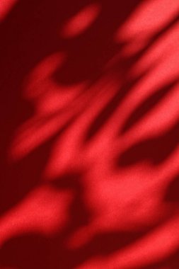 Soyut sanat, botanik gölgeler ho için kırmızı arka planda örtüşür