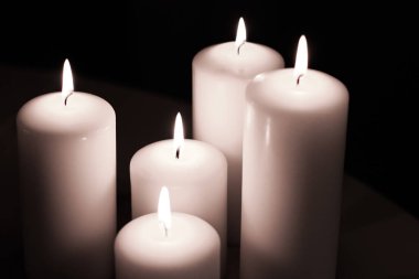 Aromatik beyaz yasemin mumları gece, Noel, Yeni Yıl