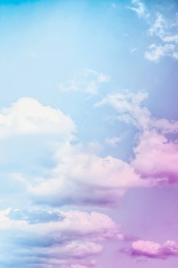 Soyut sanat olarak Rüya gibi gerçeküstü gökyüzü, fantezi pastel renkler backg