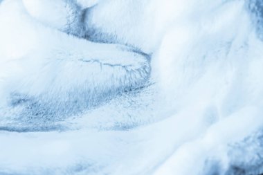 Lüks mavi kürk kaplama doku arka plan, suni kumaş DeTai