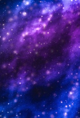 Evren evrende yıldızlar, gezegen ve galaksi, uzay ve zaman trav