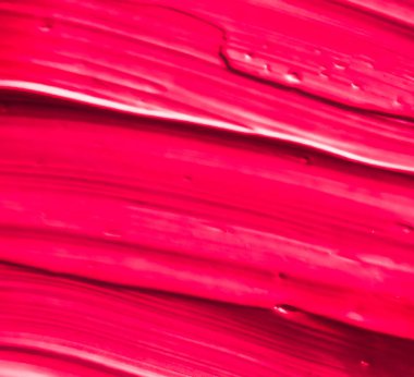 Kırmızı kozmetik doku arka planı, makyaj ve cilt estetiği 