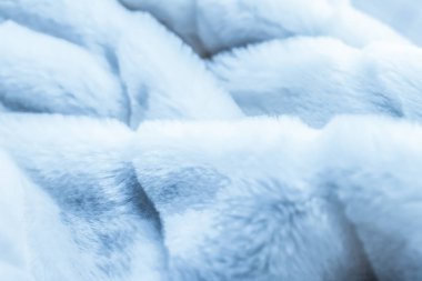 Lüks mavi kürk kaplama doku arka plan, suni kumaş DeTai