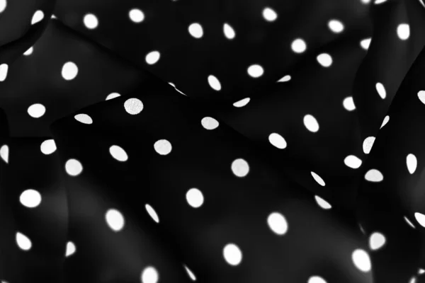 빈티지 물방울 무늬 섬유 배경 질감, 블락에 흰색 점 — 스톡 사진