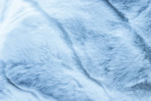 Luxury blue fur coat texture background, artificial fabric detai — Stock Photo, Image