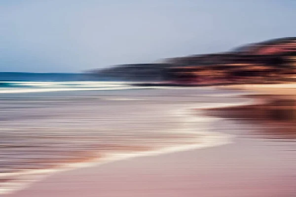 Abstract sea background, long exposure view of dreamy ocean coas — Stock Photo, Image