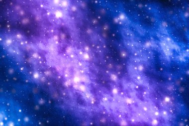 Evren evrende yıldızlar, gezegen ve galaksi, uzay ve zaman trav