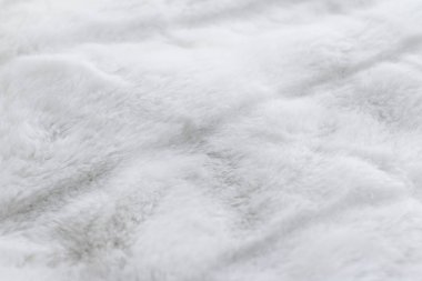 Lüks beyaz kürk kaplama doku arka plan, suni kumaş Deta