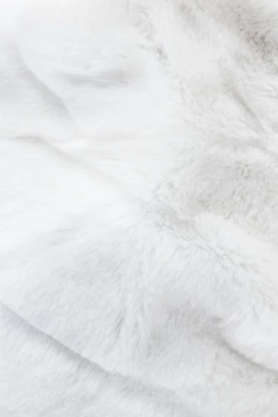 Luxus weißen Pelzmantel Textur Hintergrund, Kunststoff deta — Stockfoto