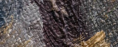 Çadır bezi zemininde soyut fırça darbeleri, yağlı boya.