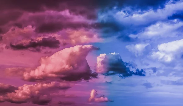 Dreamy surreal sky as abstract art, fantasy pastel colours backg — Stock Photo, Image