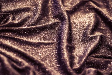 Lüks parlak doku, gece kulübü markası ve Yeni Yıl Partisi konsepti - Bakır bayramı ışıl ışıl parıldayan parlak arka plan, cazibe tasarımı için lüks, parlak kumaş materyali ve şenlikli davet