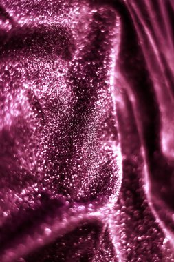 Parlak lüks kumaş dokusu, tatil arka planı olarak tekstil malzemesi, düz yatış.