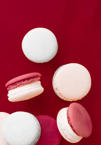 French macarons, sweet food and pastry dessert