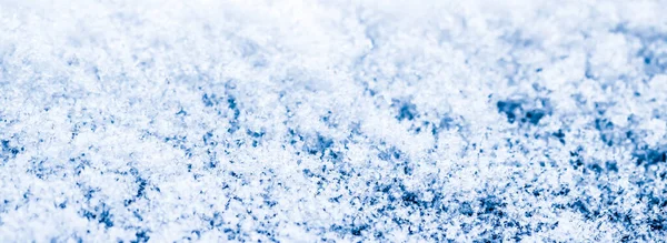 Struttura Della Neve Come Sfondo Invernale Natalizio Macro — Foto Stock