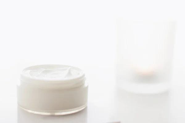 Arc krém hidratáló egy üveg, luxus bőrápoló kozmetikumok és anti-aging termék az egészséges bőr és szépség — Stock Fotó
