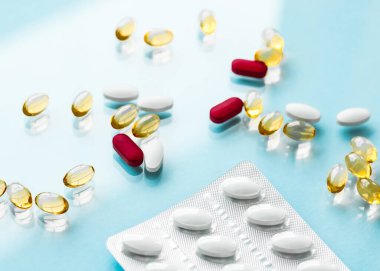 Virüsün korunması için ilaçlar, kapsüller ve probiyotikler, sağlık ve ilaçlar