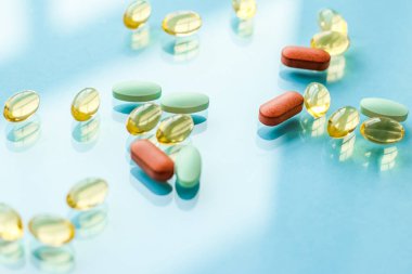 Virüsün korunması için ilaçlar, kapsüller ve probiyotikler, sağlık ve ilaçlar