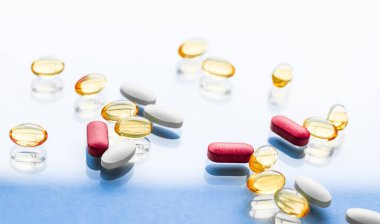 Virüsün korunması için ilaçlar, kapsüller ve probiyotikler, sağlık ve ilaçlar