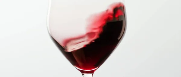 Copa de vino tinto en el evento de cata, control de calidad y bebidas alcohólicas — Foto de Stock