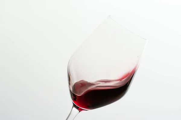 Copa de vino tinto en el evento de cata, control de calidad y bebidas alcohólicas — Foto de Stock