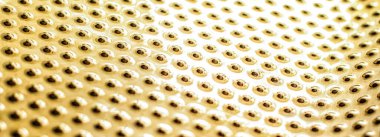 Arkaplan, malzeme ve iç tasarım olarak altın metalik yüzey dokusu