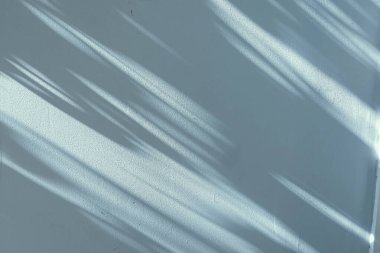 Duvardaki gölgeler, güneş ve güneş ışığı yaz günü gün batımında, doğa ve soyut