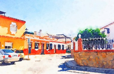 Suluboya Sanat Yazısı, Avrupa 'da Seyahat Sahnesi