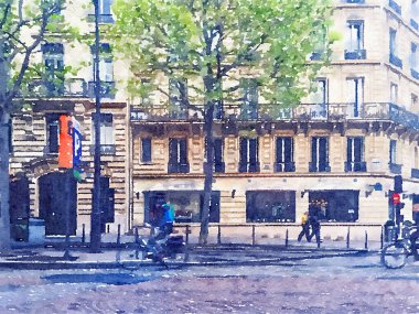 Suluboya Sanat Yazısı, Avrupa 'da Seyahat Sahnesi