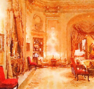 Suluboya Sanat Yazısı, Avrupa 'da Seyahat Sahnesi