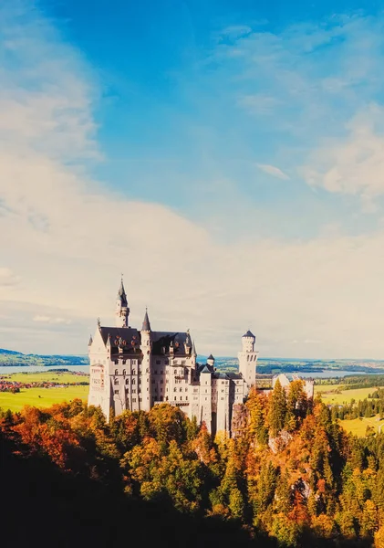 Neuschwanstein kastély Bajorországban Németország — Stock Fotó
