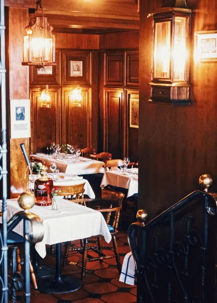 Restaurant on the city center street of Zurich in Switzerland — Stock Photo, Image