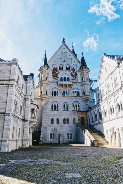 Castelo de Neuschwanstein, na região da Baviera, Alemanha — Fotografia de Stock