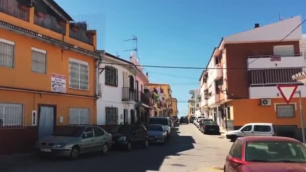 Straßen von Malaga, Stadt in der Region Andalusien in Spanien — Stockvideo