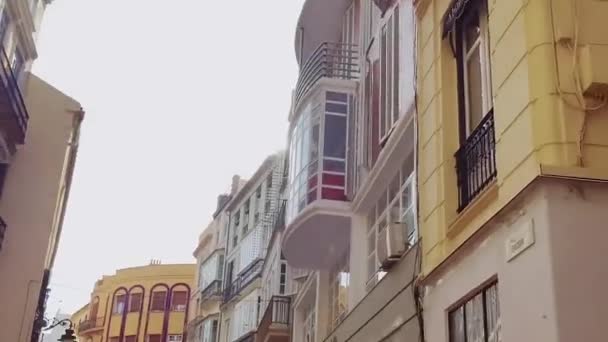 Strade di Malaga, città nella regione Andalusia in Spagna — Video Stock