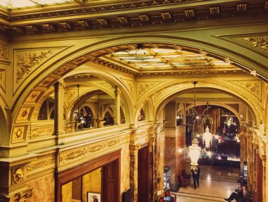 Brüksel, Belçika 'daki beş yıldızlı Metropole Oteli' nin lüks iç tasarımı