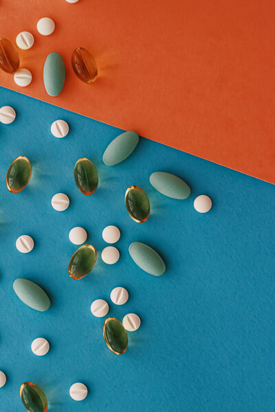 Medical pills and drugs, medicine for health care and therapy