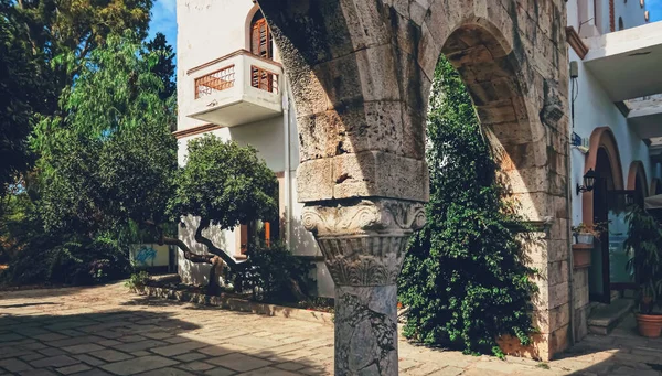 View of an ancient street in town — Stock Photo, Image