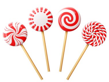 Noel candy ahşap çubuk üzerinde kümesi