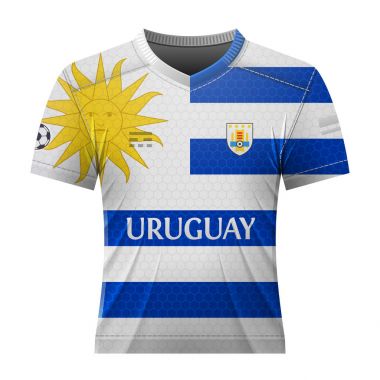Futbol gömlek Uruguaylı bayrak renkleri