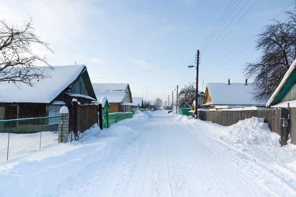 雪盖的路 — 图库照片