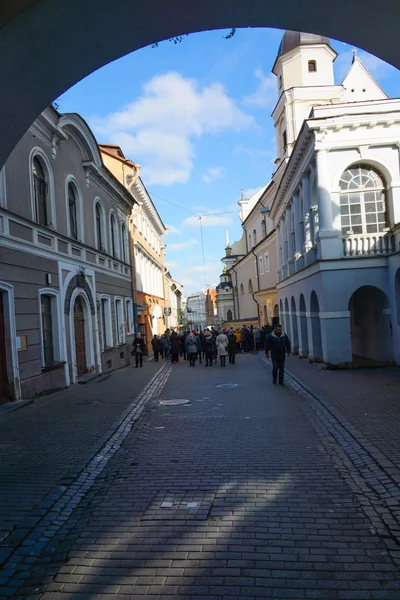 Na starym mieście w Wilnie. — Zdjęcie stockowe