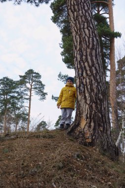 sarı ceketli çocuk 