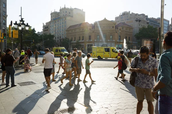 Akte van de terreur in Barcelona — Stockfoto