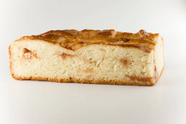 Svěží dort plněný apple — Stock fotografie