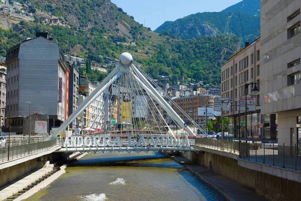 Walk around the capital of Andorra — Stock Photo, Image