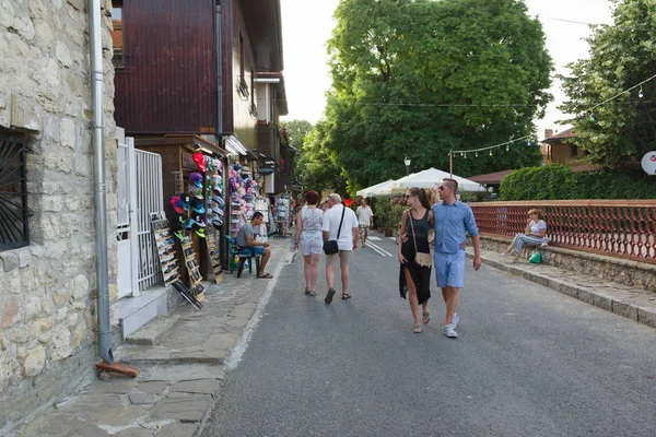 Strade del centro storico di Nessebar — Foto Stock