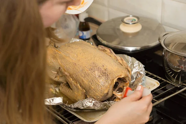 Cocina de pato fresco — Foto de Stock