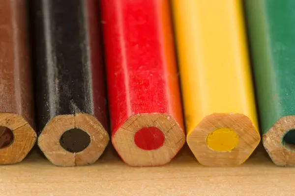 Molte matite colorate — Foto Stock