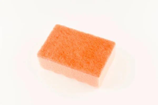 Colorful Foam Rubber Sponges Isolated White Background Washing Dishes — Stock Photo, Image
